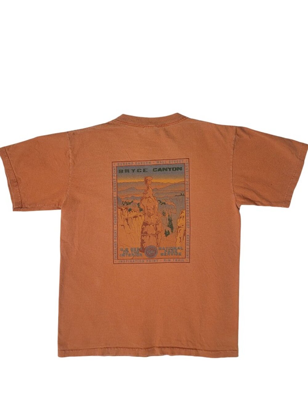 Vtg Unisex Bryce Canyon Short Sleeve Cotton Crewneck Graphic Tee size small